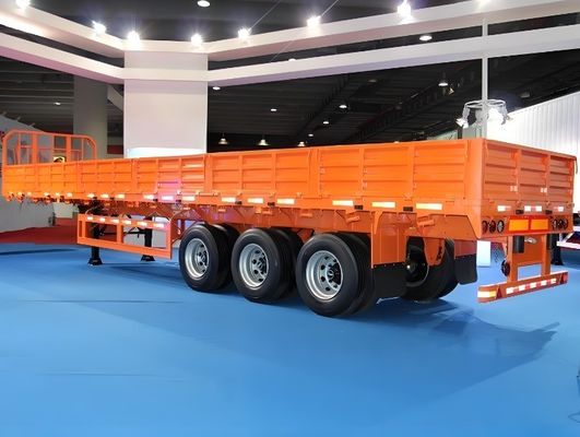 Customizable 50T 3 Axle Side Wall Semi Trailer with 600mm and 800mm Side Plate Height