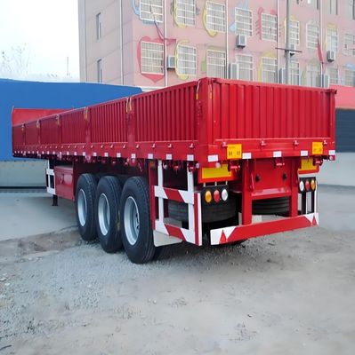 Customizable 50T 3 Axle Side Wall Semi Trailer with 600mm and 800mm Side Plate Height