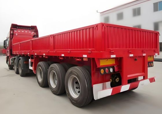 Customizable 50T 3 Axle Side Wall Semi Trailer with 600mm and 800mm Side Plate Height