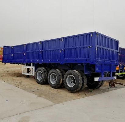 Customizable 50T 3 Axle Side Wall Semi Trailer with 600mm and 800mm Side Plate Height