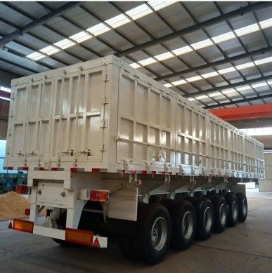 Semi-Trailer Side Rollover Dump Tipper for Truck Trailer Stone Steel Sands Transportation
