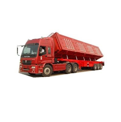 30-100tons Max Payload Steel Hydraulic Dump Tipper Semi Trailer for Grain Transport