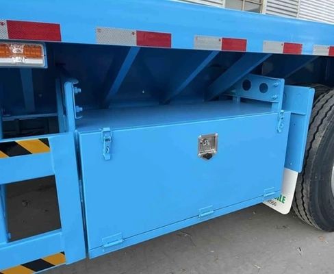 Wosheng Semi-Trailer 2/3 Axles Flatbed Container Truck Trailer with 12.00R22.5 Tires