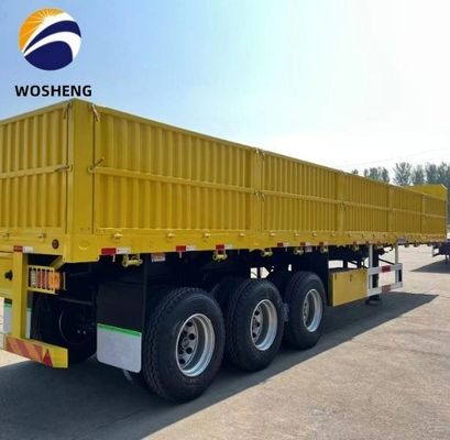 3 Axle Side Plate Trailer with 600mm 800mm 1200mm Heightening Side Wall