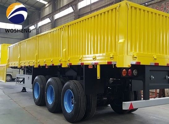 3 Axle Side Plate Trailer with 600mm 800mm 1200mm Heightening Side Wall