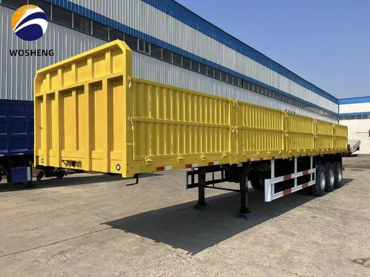 3 Axle Side Plate Trailer with 600mm 800mm 1200mm Heightening Side Wall