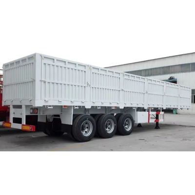 Steel Material Tri-Axle Semi Trailer for 40 Ton Bulk Transport 12400X2500X3650mm