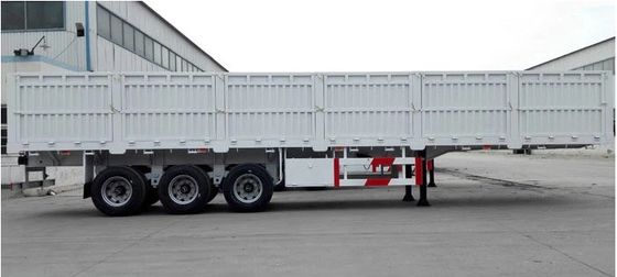 Steel Material Tri-Axle Semi Trailer for 40 Ton Bulk Transport 12400X2500X3650mm