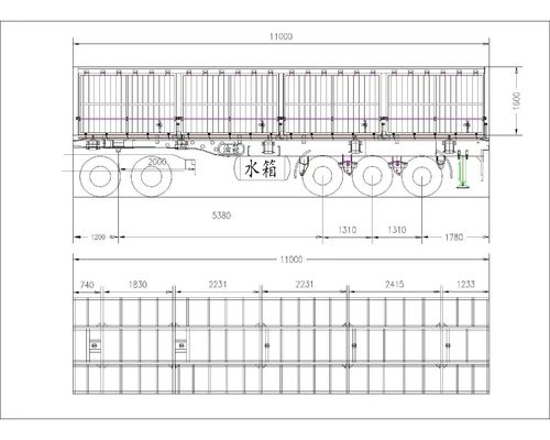 30-100tons Max Payload Container Semi Truck Trailer for Heavy Duty Transportation