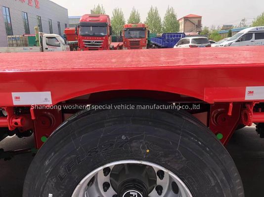55 Tons Loading Capacity Semi Trailer for Flatbed Transport and Shipping of Equipment