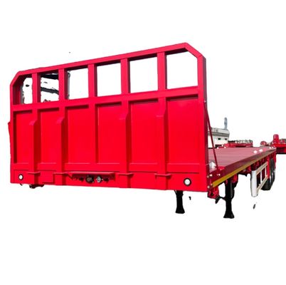 55 Tons Loading Capacity Semi Trailer for Flatbed Transport and Shipping of Equipment