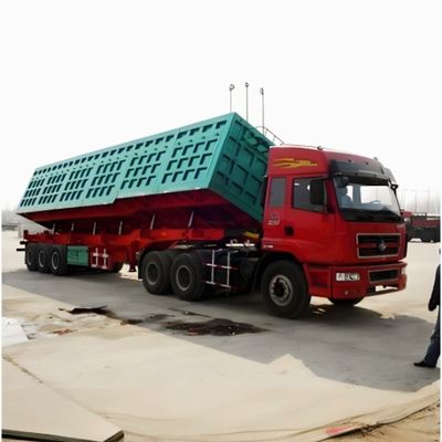 13000*2550*2900mm Side Lifter Side Hydraulic Cylinder Dump Trailer for Customer's Request