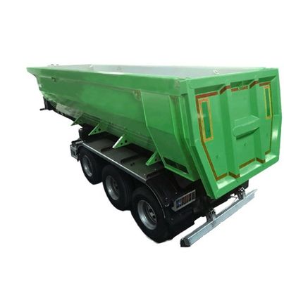 Truck Trailer 80 Tons Hydraulic Rear Dump Semi Trailer with Mechanical Suspension
