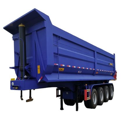 3 Axle Tare Weight 8.5 Tons 30cbm 40-50 Tons Rear Dump Semi Trailer for Construction