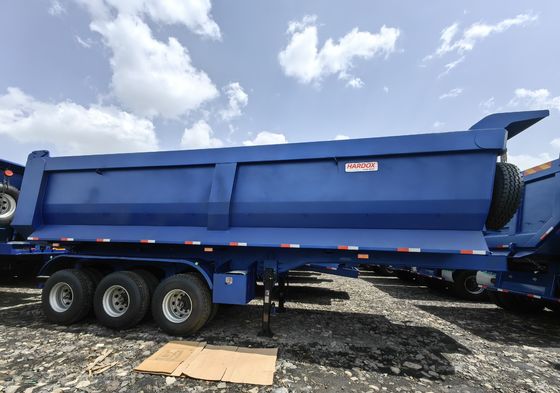 3 Axle Tare Weight 8.5 Tons 30cbm 40-50 Tons Rear Dump Semi Trailer for Construction