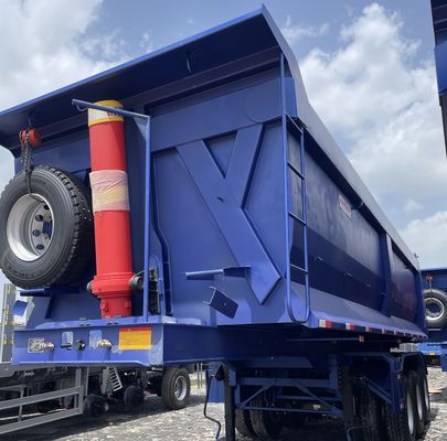 3 Axle Tare Weight 8.5 Tons 30cbm 40-50 Tons Rear Dump Semi Trailer for Construction