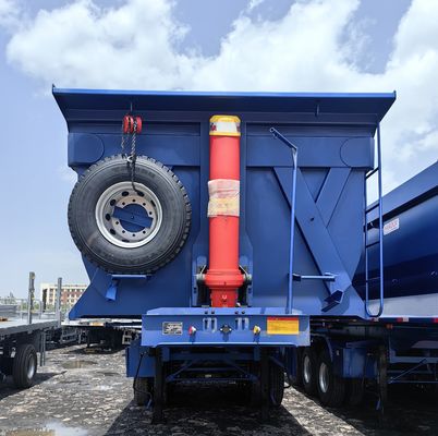 3 Axle Tare Weight 8.5 Tons 30cbm 40-50 Tons Rear Dump Semi Trailer for Construction