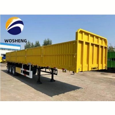 40 100 Tons Dropside Sidewall Semi Trailer for Heavy Duty Steel Cargo Transportation