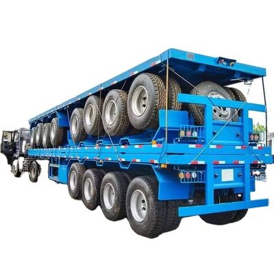 Heavy-Duty Platform Flat Bed Trailer with Max Payload 30000 kg and Q345b Main Beam