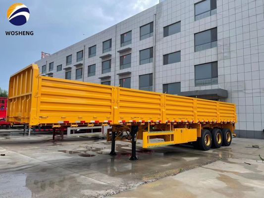 40 100 Tons Dropside Sidewall Semi Trailer for Heavy Duty Steel Cargo Transportation