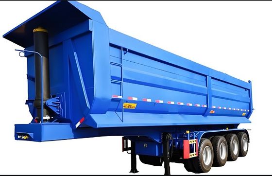 30cbm Rear Dump Semi Trailer for Construction Custom Color 3 Axle Tare Weight 8.5 Tons