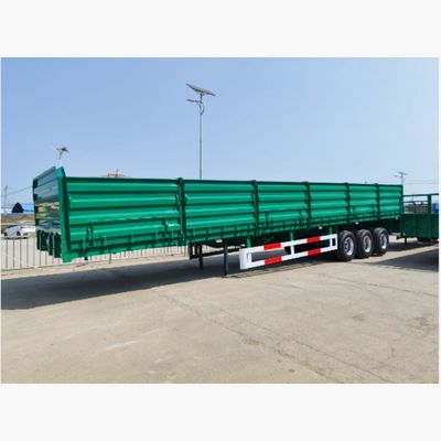 12400x2610x1550mm Semi-Trailer 3 Axle 4 Axle Fence Side Plate Truck Semi Trailer