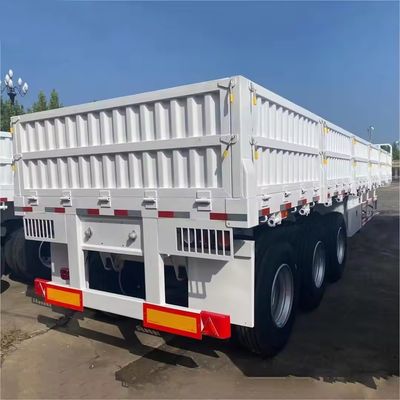 12400x2610x1550mm Semi-Trailer 3 Axle 4 Axle Fence Side Plate Truck Semi Trailer