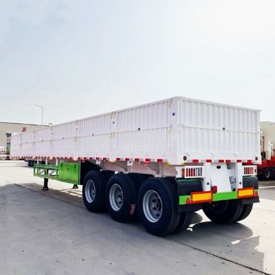 12400x2610x1550mm Semi-Trailer 3 Axle 4 Axle Fence Side Plate Truck Semi Trailer