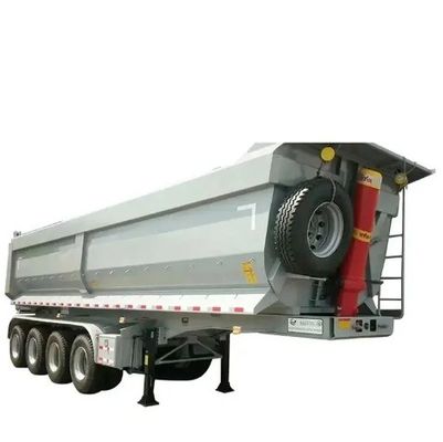 3 Axle U Shape Hydraulic End Rear Dump Semi Trailer Tipper Tipping Trailer 30-120 Tons