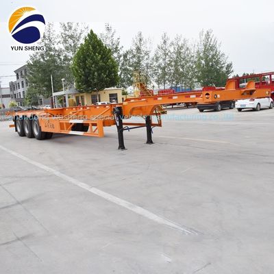 3 Axle Container Chassis Skeleton Semi Truck Trailer with JOST 3.5&quot; 90mm King Pin