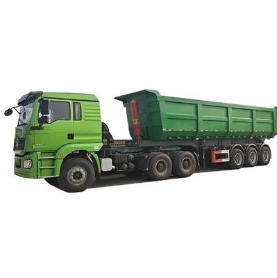 Steel Semi-Trailer End Rear Dump Trailer for Heavy Duty 45 CBM Tipper Trailer U Shape