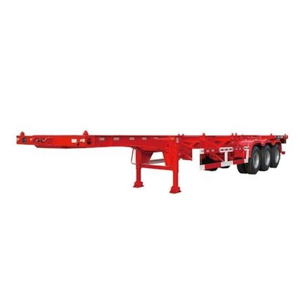20FT 40FT Container Skeleton Semi Trailer with 13Ton Axle and Leaf Spring from Wosheng