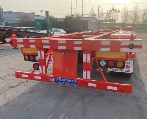 20FT 40FT Container Skeleton Semi Trailer with 13Ton Axle and Leaf Spring from Wosheng