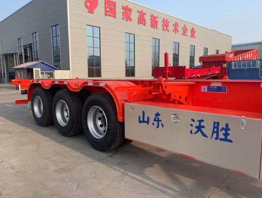 20FT 40FT Container Skeleton Semi Trailer with 13Ton Axle and Leaf Spring from Wosheng