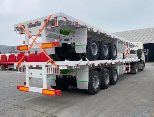 3 Axle 4 Axle 12.4m Flatbed Semi Trailer The Perfect Solution for Container Transport