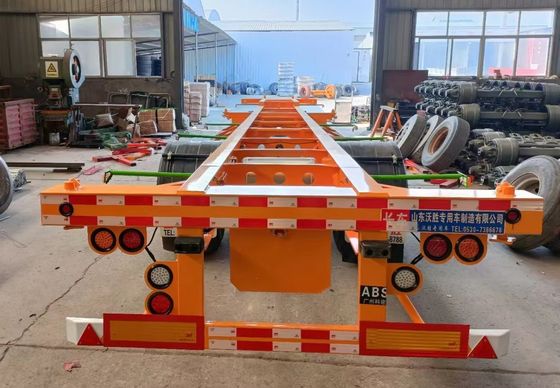 2 or 3 Axle 40ft Container Transport Semi-Trailer with JOST 2&quot; 50mm or 3.5&quot; 90mm King Pin