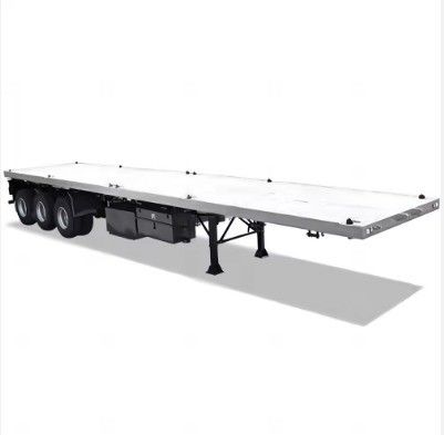 Tire Specs. Triangle 3 axle 50 tons flatbed size 12.4m container flatbed semi trailer