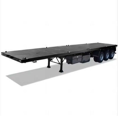 Tire Specs. Triangle 3 axle 50 tons flatbed size 12.4m container flatbed semi trailer