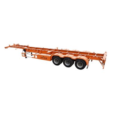 3-Axles Container Chassis Skeleton Trailer for Container Transport Customized Color