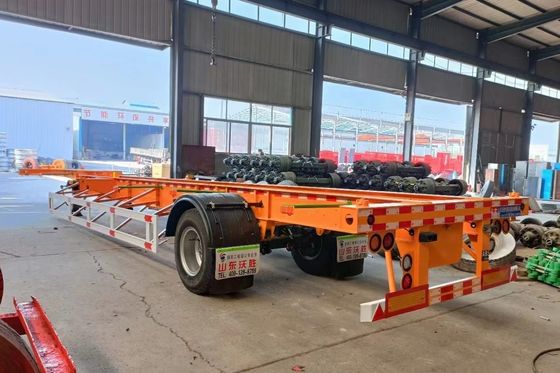 3-Axles Container Chassis Skeleton Trailer for Container Transport Customized Color