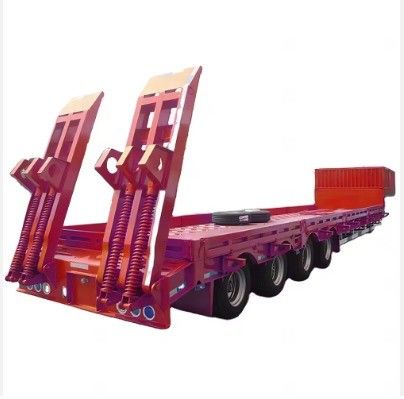 120 Ton Payload Low Bed Semi Trailer with 13000x3000x3300 Dimensions and 50 King Pin