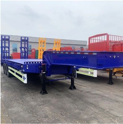 120 Ton Payload Low Bed Semi Trailer with 13000x3000x3300 Dimensions and 50 King Pin
