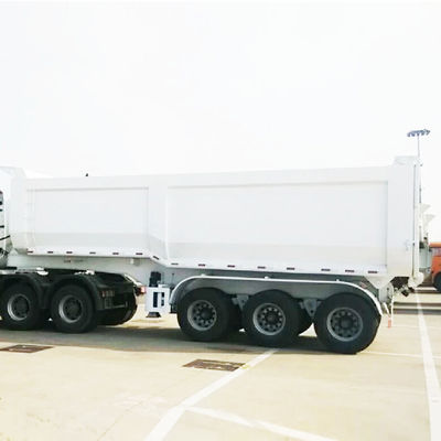 Mechanical Suspension Heavy Duty 35-65 cbm U-type Rear Dump Semi Trailer for Truck