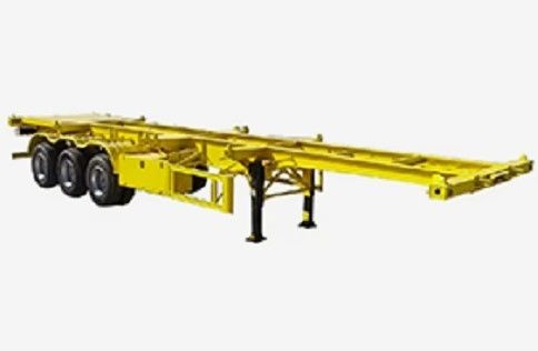2 Axle 3 Axle Semi-Trailer for 20ft 40ft 45ft Steel Skeleton Container Ship Transport