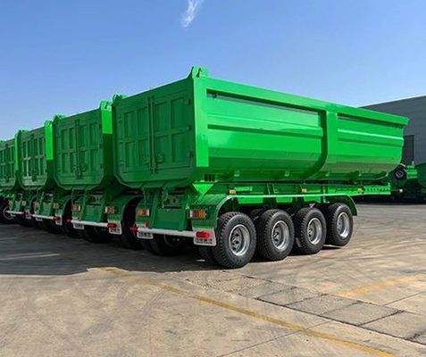 Mechanical Suspension Tipper Rear Dump Semi Trailer for Sand Stone Grain Transporting