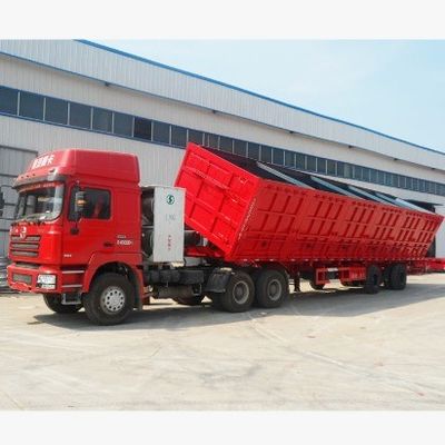 Semi-Trailer Direct 30-100 Tons Capacity Hydraulic Side Dump Tipper For Cargo Transport