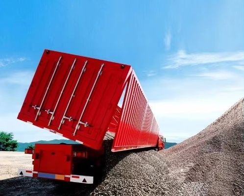 Semi-Trailer Direct 30-100 Tons Capacity Hydraulic Side Dump Tipper For Cargo Transport