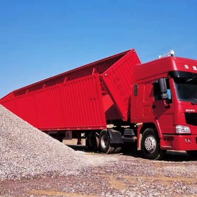 Semi-Trailer Direct 30-100 Tons Capacity Hydraulic Side Dump Tipper For Cargo Transport