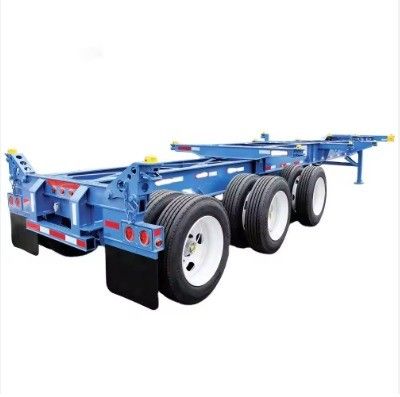Max Payload 30000 kg 3 Axles Steel Skeleton Semi Trailer for Container Transporting