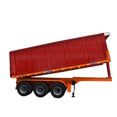 3 Axle 40 50 Ton Rear Dump Semi Trailer Tipper Trailers For Mineral Stone Transport